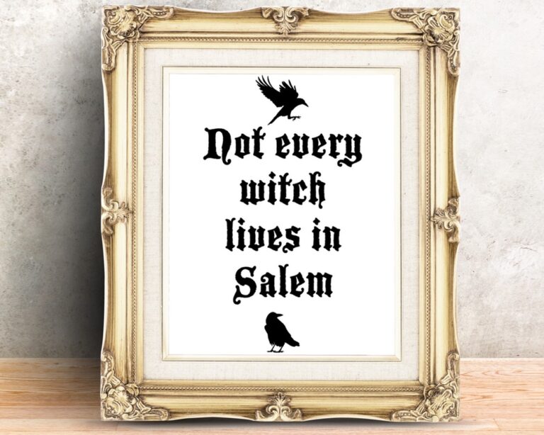 Not Every Witch Lives In Salem - Printable poster in various US and international sizes