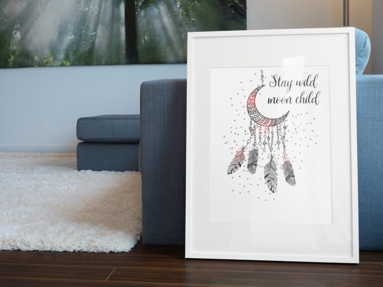 Stay Wild Moon Child - Printable poster in various US and international sizes